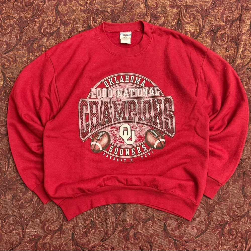 Y2K Oklahoma Sooners National Champions Crewneck